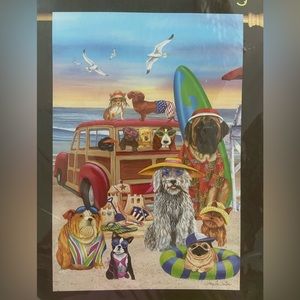 Dog Days of Summer Decorative Garden Flag NWT